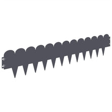 Gazonrand 30 pcs 103 x 20 cm Staal Antracietkleurig