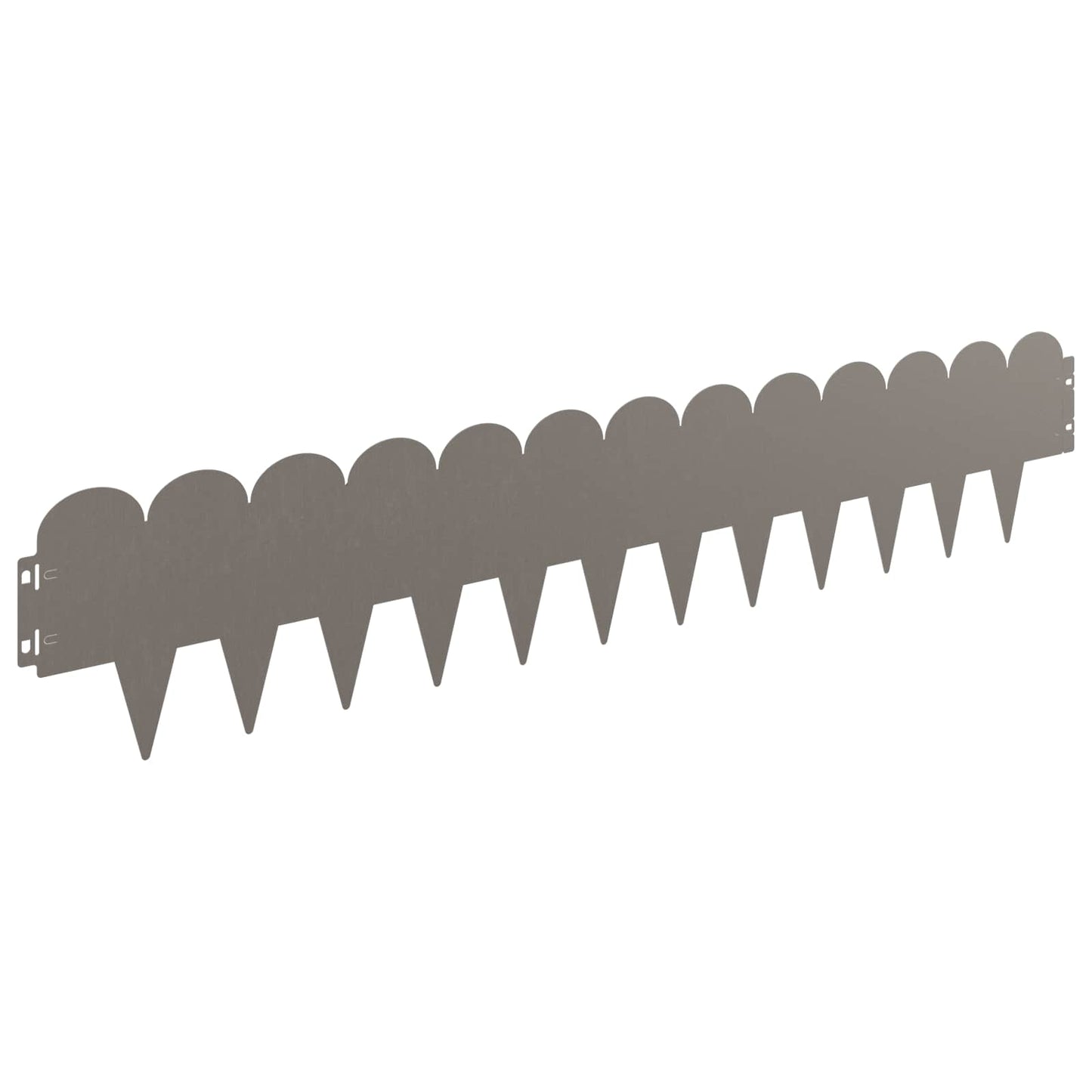 Gazonrand 20 pcs 103 x 20 cm Staal Roestig