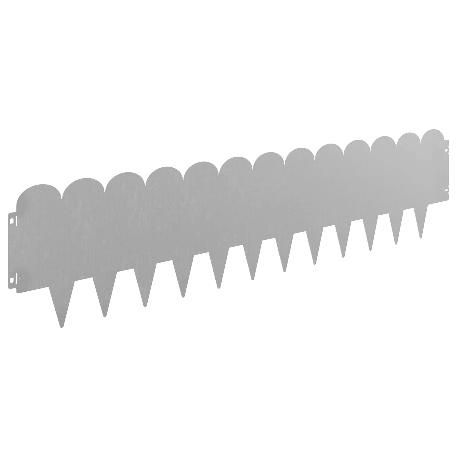 Gazonrand 30 pcs 103 x 25 cm Staal Roestig