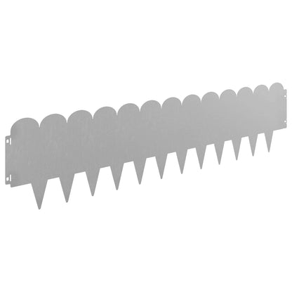 Gazonrand 30 pcs 103 x 25 cm Staal Roestig
