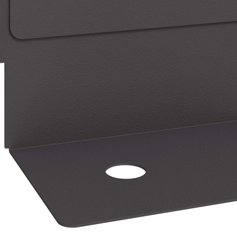 Gazonrand 20 pcs 102 x 4 x 4 cm Staal Zwart