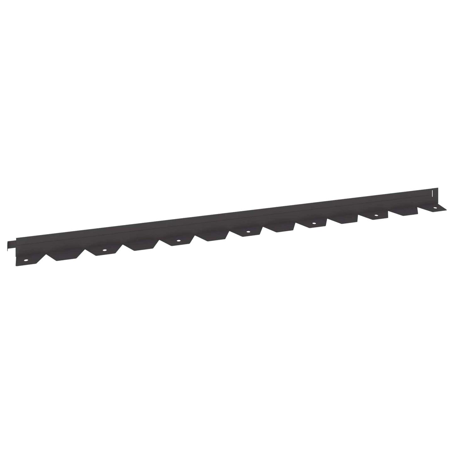 Gazonrand 20 pcs 102 x 4 x 4 cm Staal Zwart