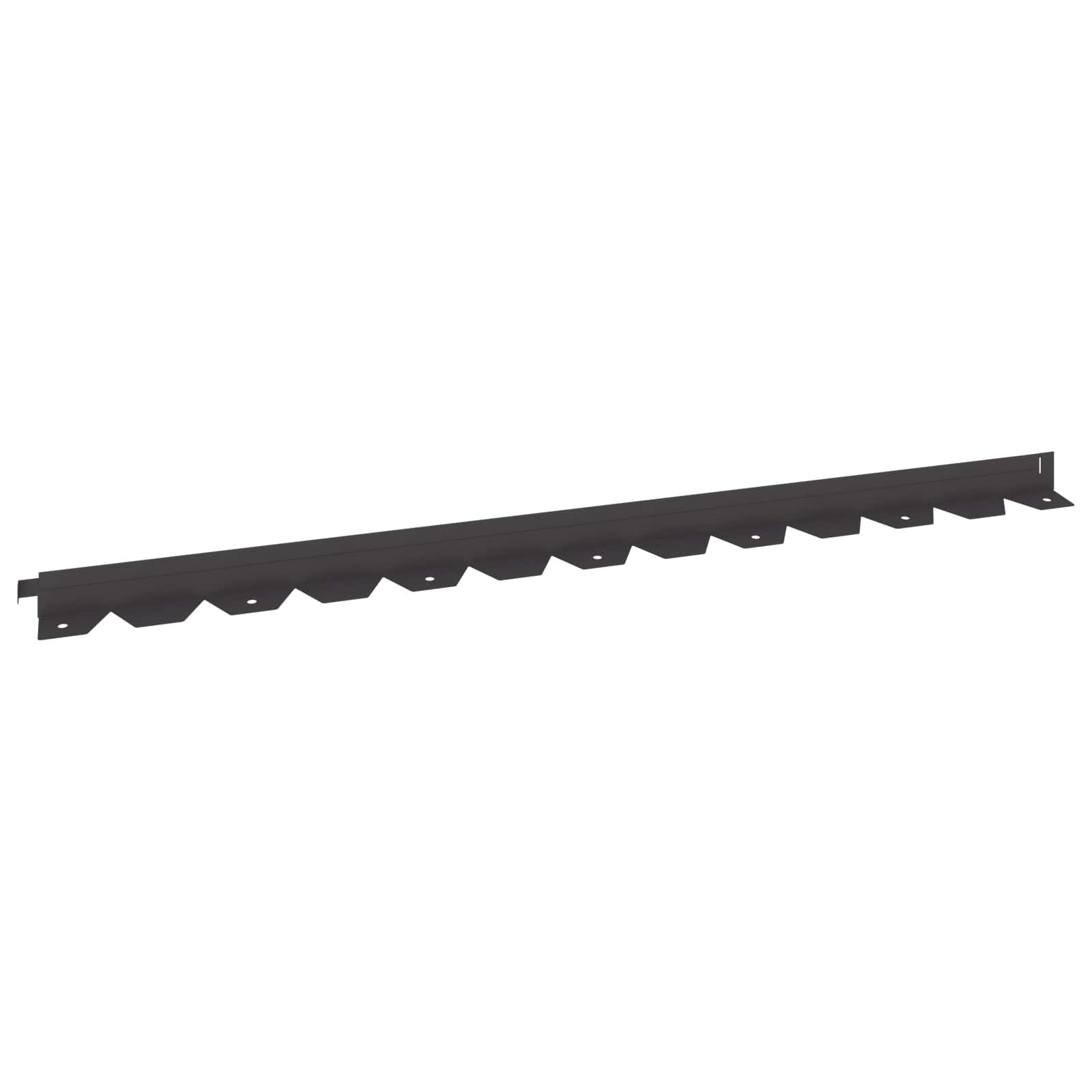 Gazonrand 20 pcs 102 x 4 x 4 cm Staal Zwart