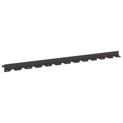 Gazonrand 20 pcs 102 x 4 x 4 cm Staal Zwart