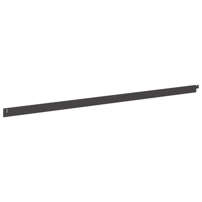 Gazonrand 20 pcs 102 x 4 x 4 cm Staal Zwart