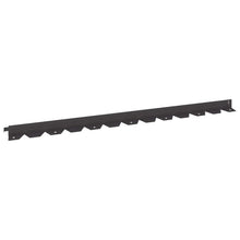 Gazonrand 50 pcs 102 x 4 x 4 cm Staal Zwart