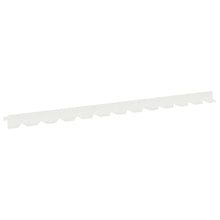 Gazonrand 10 pcs 102 x 4 x 4 cm Staal Wit