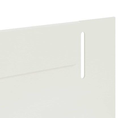 Gazonrand 20 pcs 102 x 4 x 4 cm Staal Wit