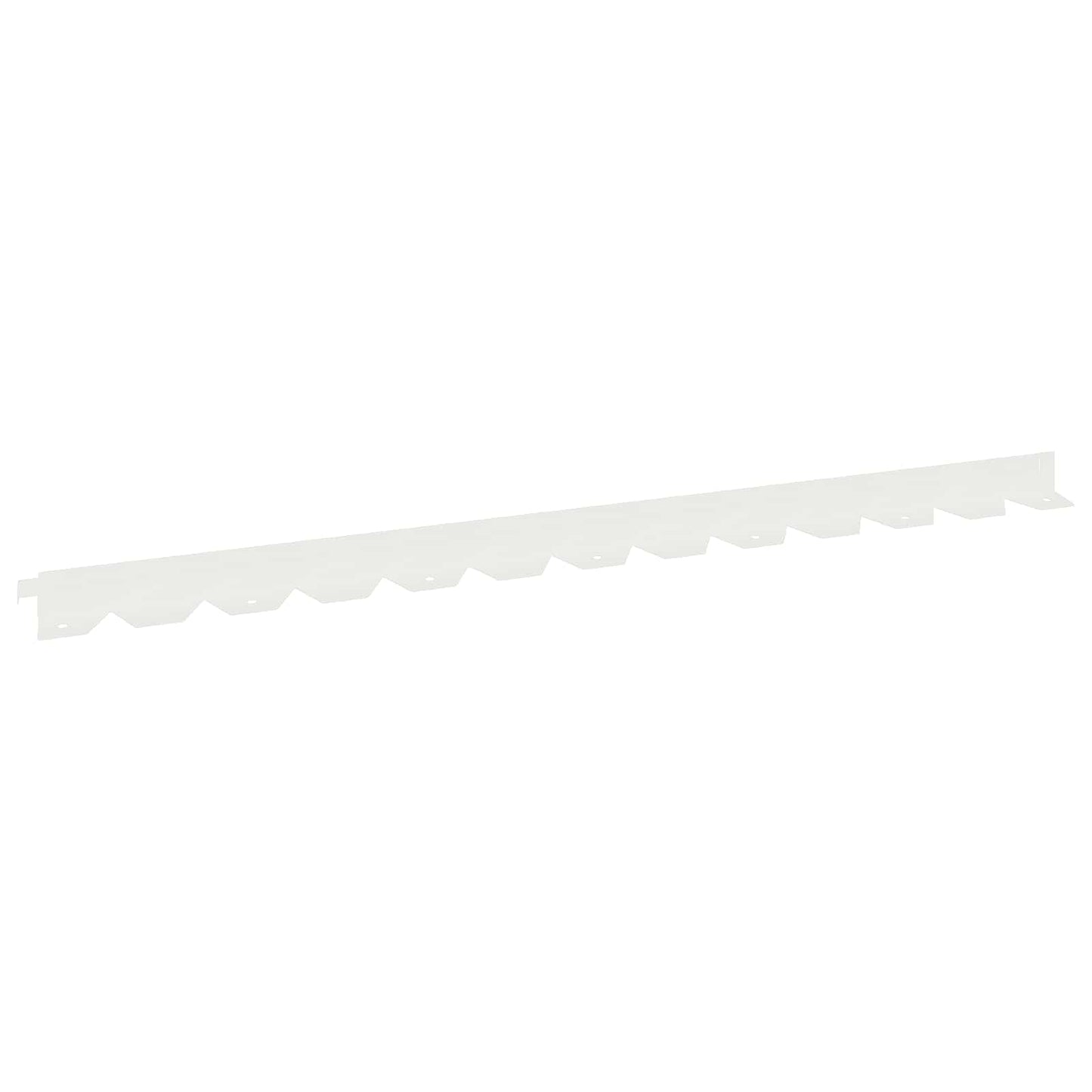 Gazonrand 20 pcs 102 x 4 x 4 cm Staal Wit