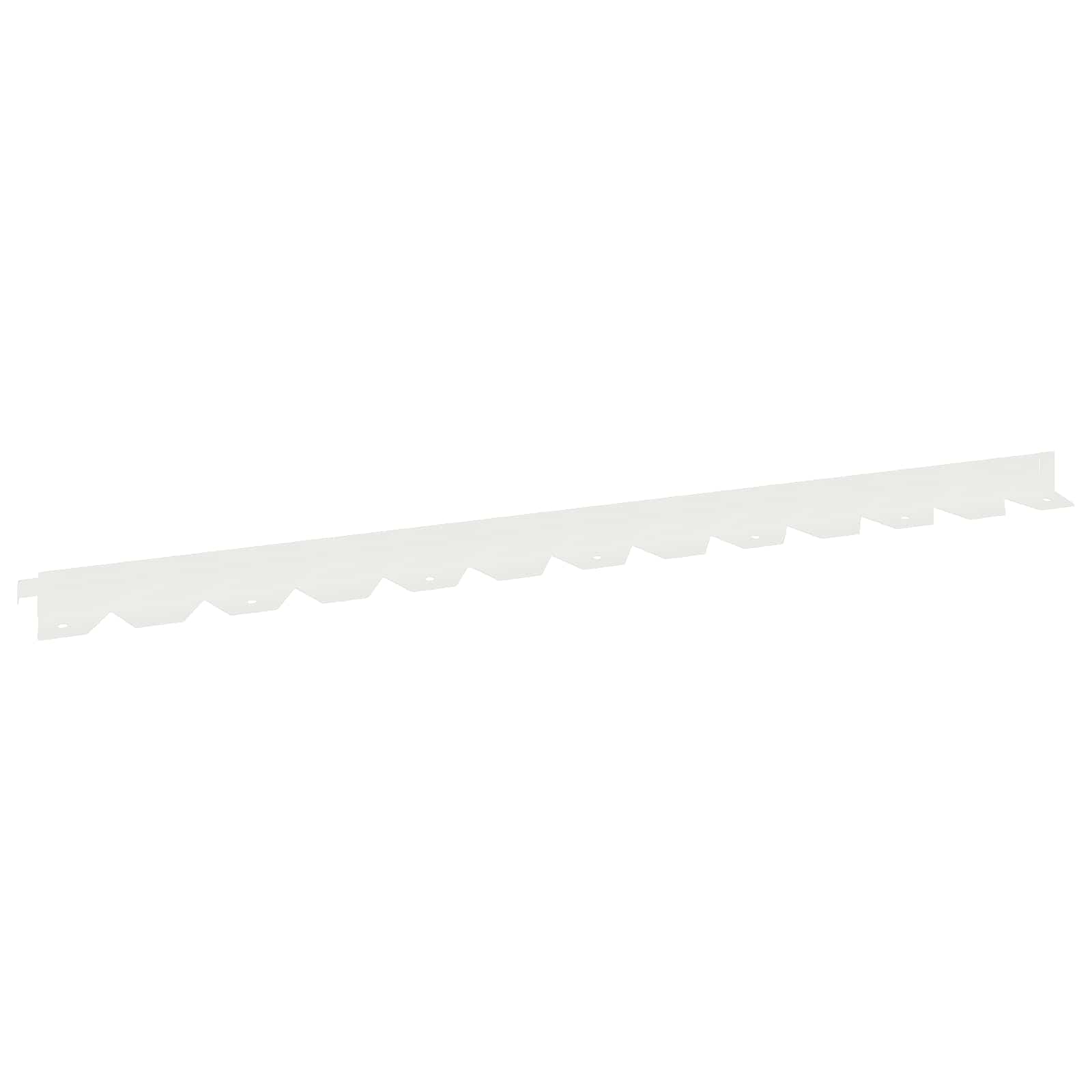 Gazonrand 20 pcs 102 x 4 x 4 cm Staal Wit