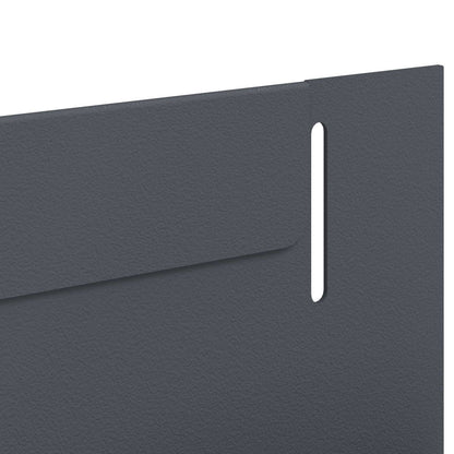 Gazonrand 20 pcs 102 x 4 x 4 cm Staal Antracietkleurig