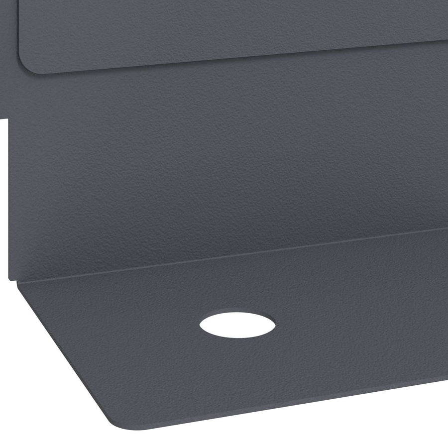 Gazonrand 20 pcs 102 x 4 x 4 cm Staal Antracietkleurig