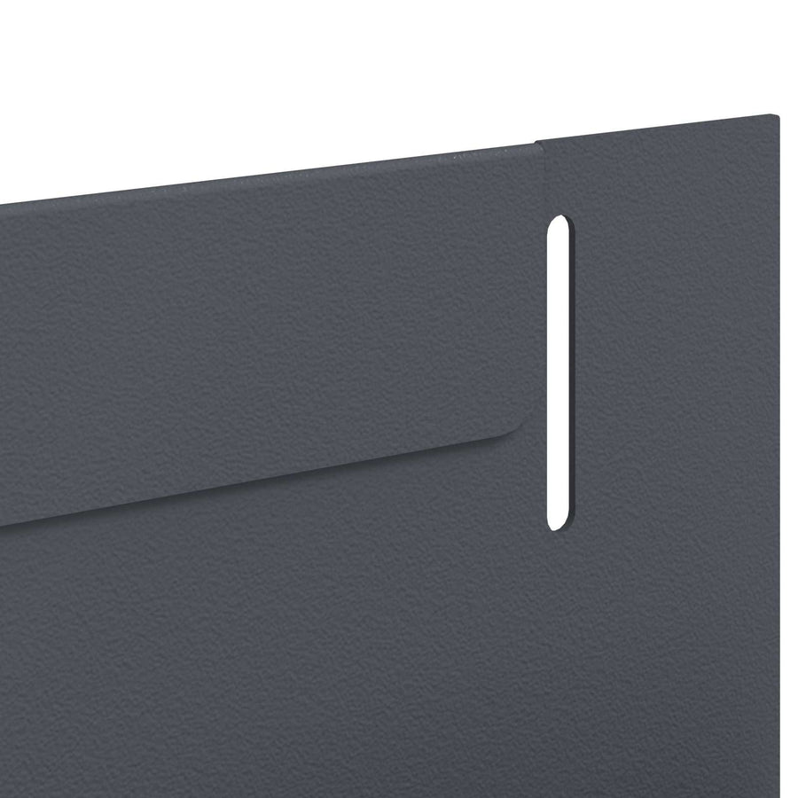 Gazonrand 30 pcs 102 x 4 x 4 cm Staal Antracietkleurig