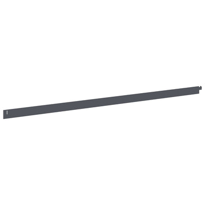 Gazonrand 30 pcs 102 x 4 x 4 cm Staal Antracietkleurig