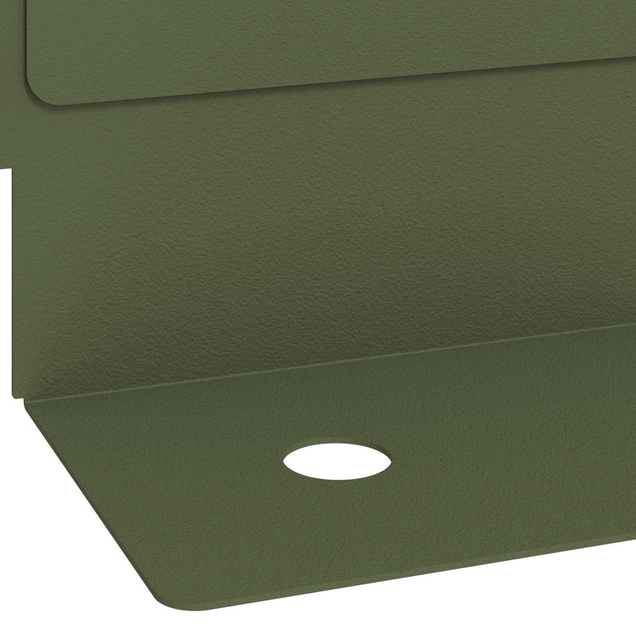Gazonrand 10 st 102 x 4 x 4 cm Staal Olijfgroen