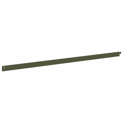 Gazonrand 20 st 102 x 4 x 4 cm Staal Olijfgroen