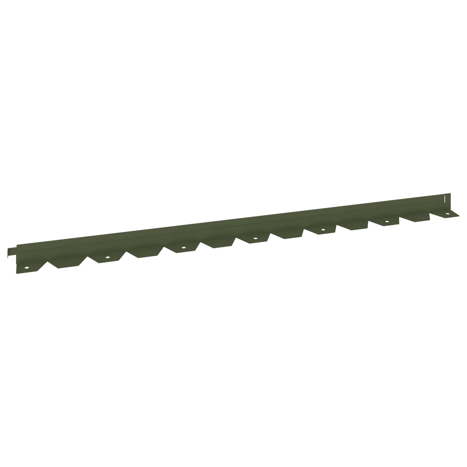 Gazonrand 30 st 102 x 4 x 4 cm Staal Olijfgroen