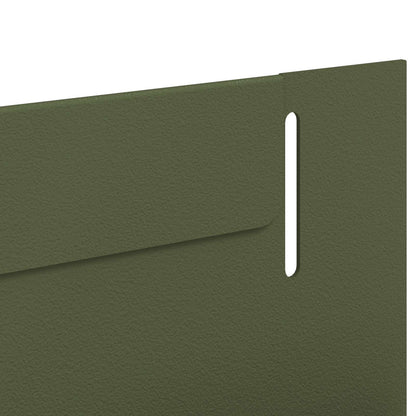 Gazonrand 50 st 102 x 4 x 4 cm Staal Olijfgroen