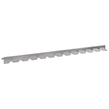 Gazonrand 10 pcs 102 x 4 x 4 cm Staal Zilverkleurig
