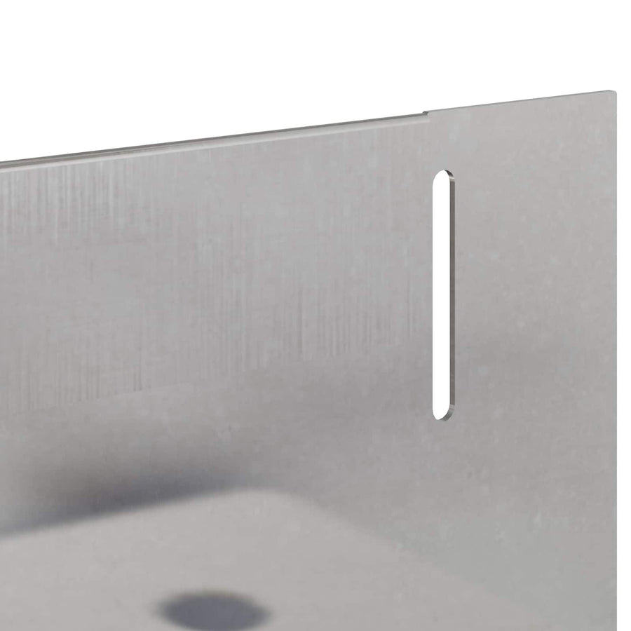 Gazonrand 20 pcs 102 x 4 x 4 cm Staal Zilverkleurig