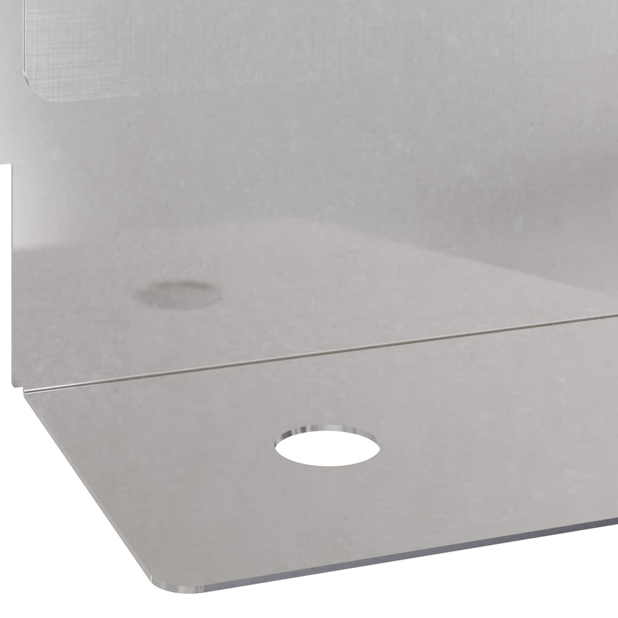 Gazonrand 20 pcs 102 x 4 x 4 cm Staal Zilverkleurig