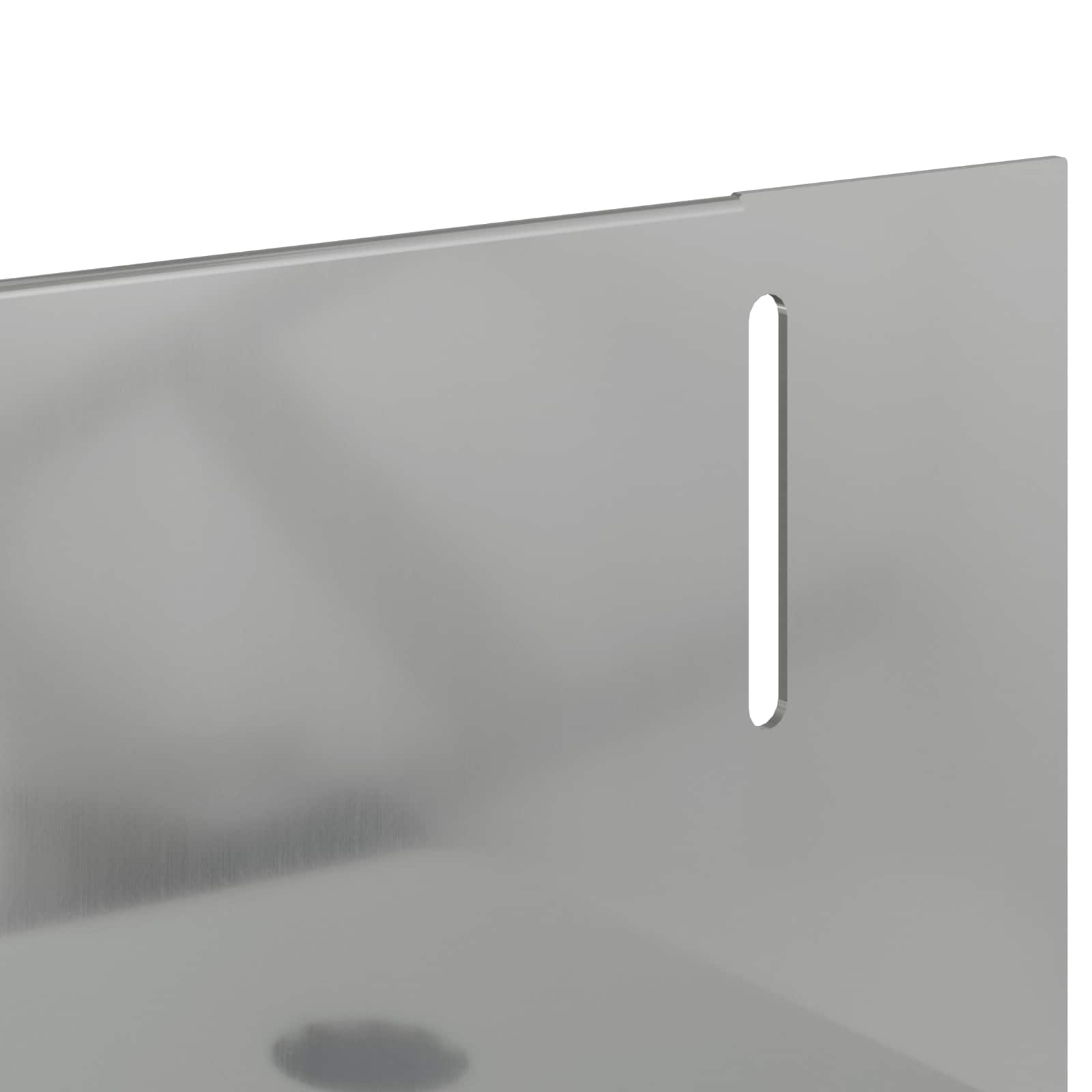 Gazonrand 30 pcs 102 x 4 x 4 cm Staal Zilverkleurig