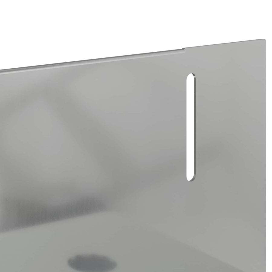 Gazonrand 50 pcs 102 x 4 x 4 cm Staal Zilverkleurig