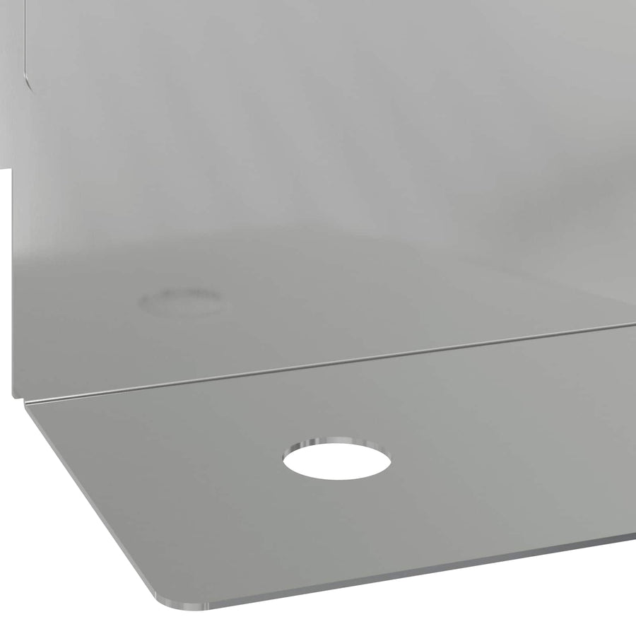 Gazonrand 50 pcs 102 x 4 x 4 cm Staal Zilverkleurig
