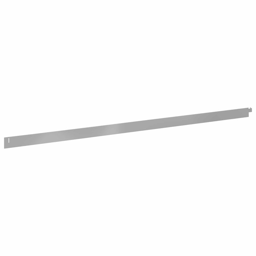 Gazonrand 50 pcs 102 x 4 x 4 cm Staal Zilverkleurig