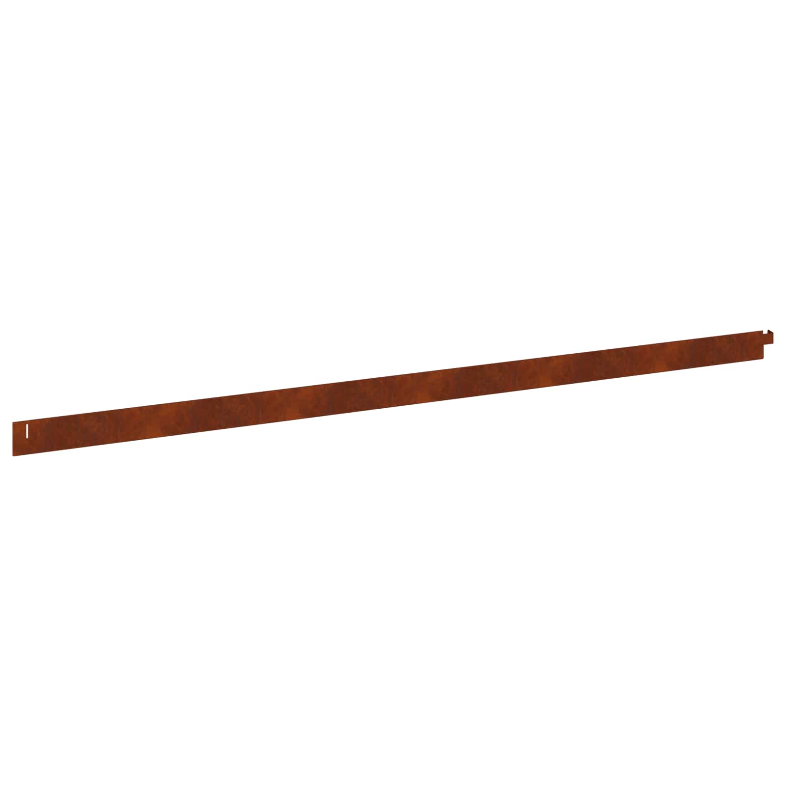 Gazonrand 20 pcs 102 x 4 x 4 cm Staal Roestig