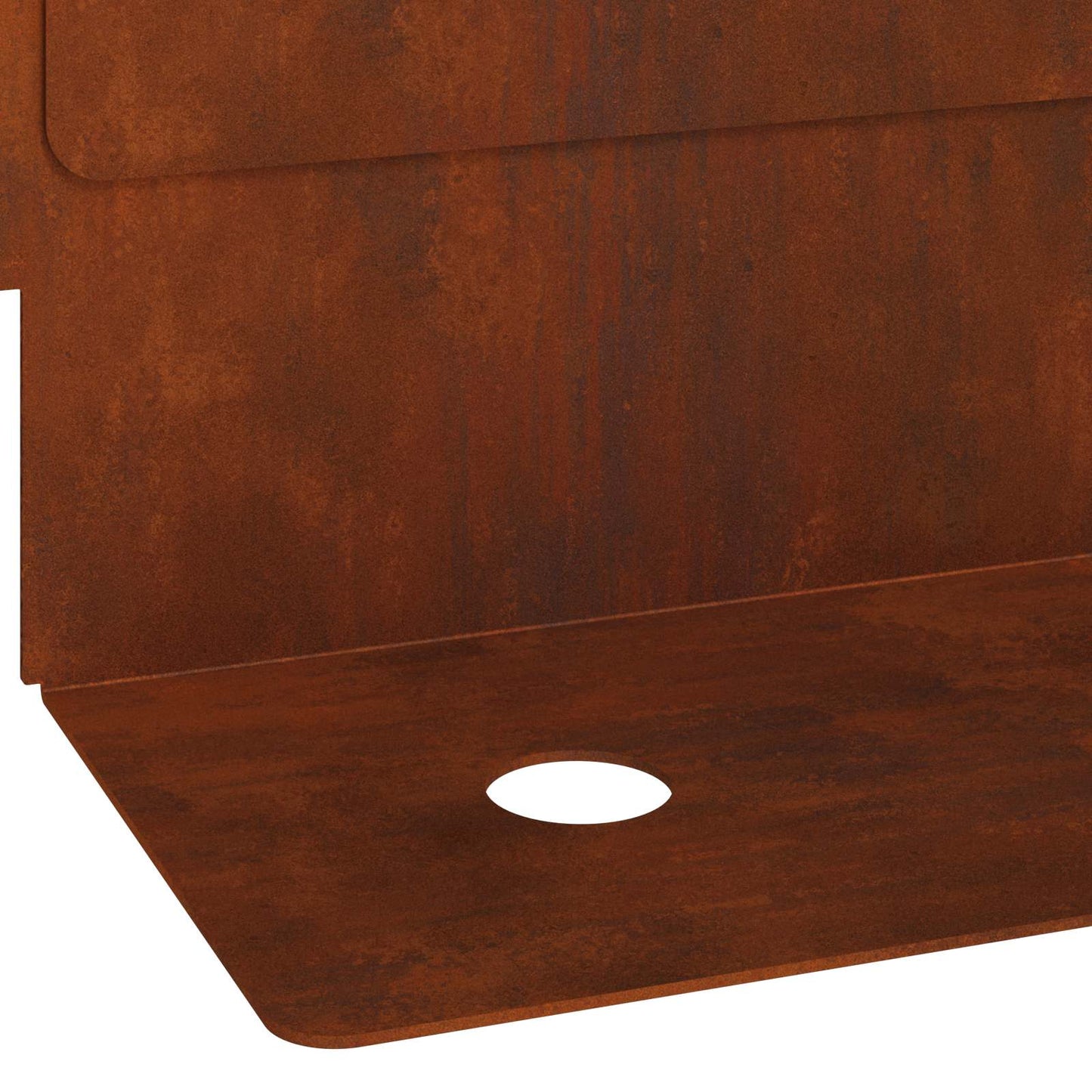 Gazonrand 50 pcs 102 x 4 x 4 cm Staal Roestig