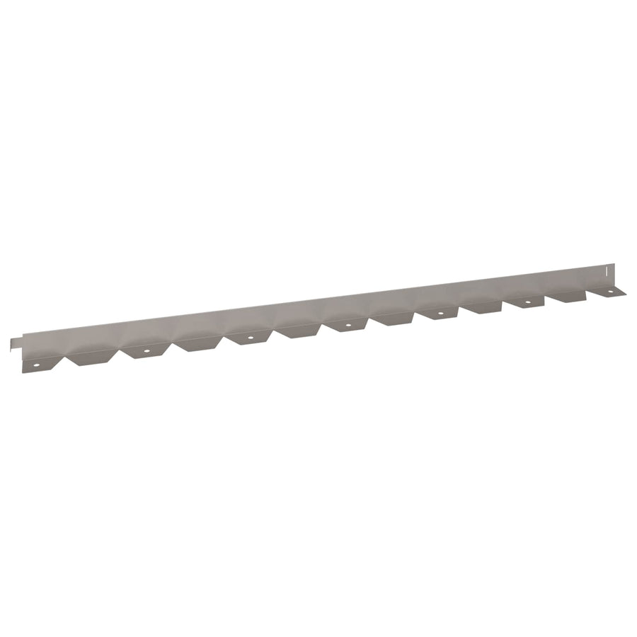 Gazonrand 50 pcs 102 x 4 x 4 cm Staal Roestig
