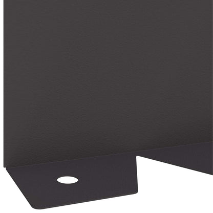 Gazonrand 10 st 102 x 10 x 4 cm Staal Zwart