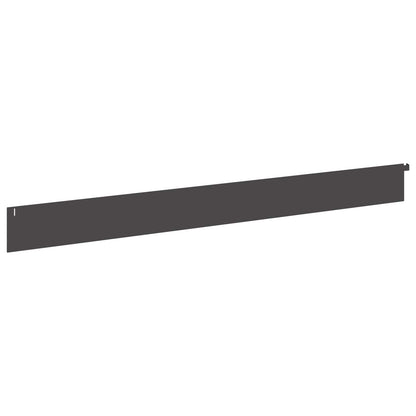 Gazonrand 20 st 102 x 10 x 4 cm Staal Zwart