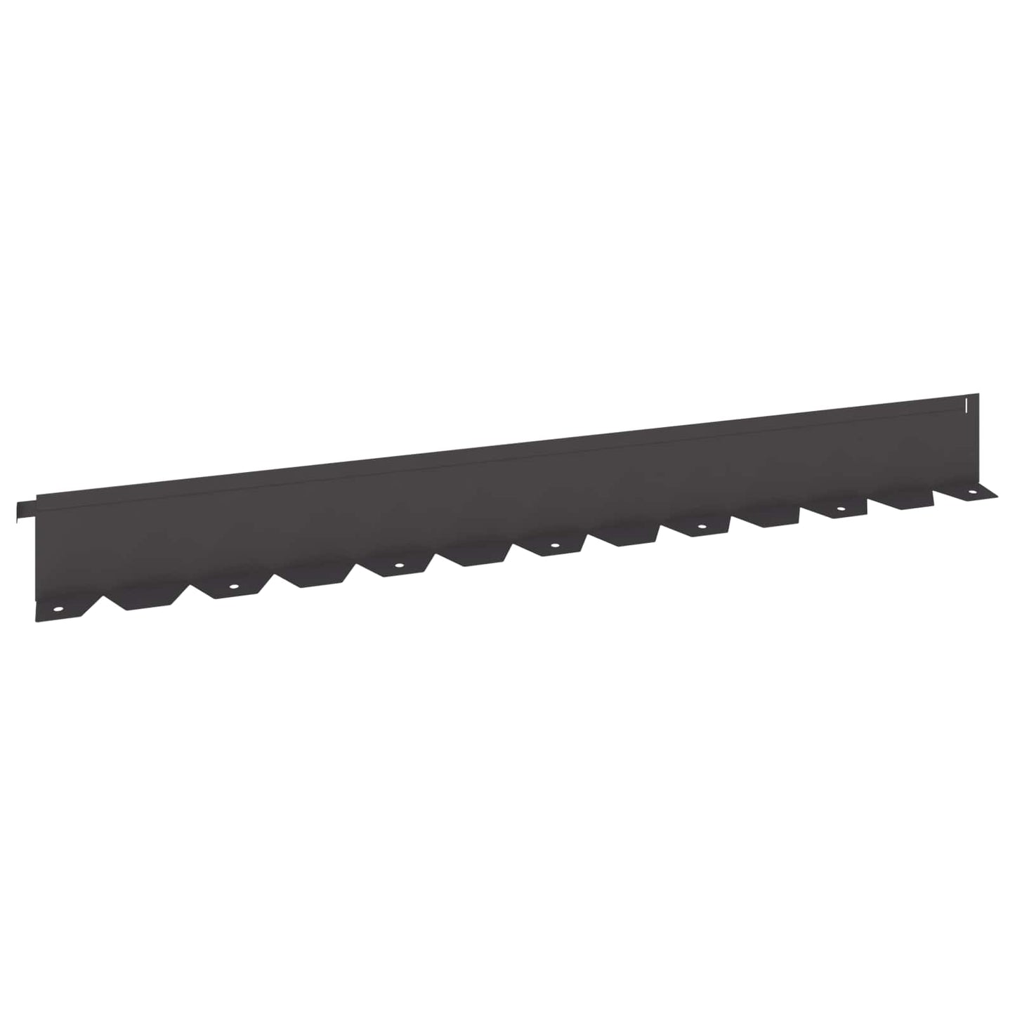 Gazonrand 30 st 102 x 10 x 4 cm Staal Zwart