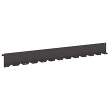 Gazonrand 30 st 102 x 10 x 4 cm Staal Zwart