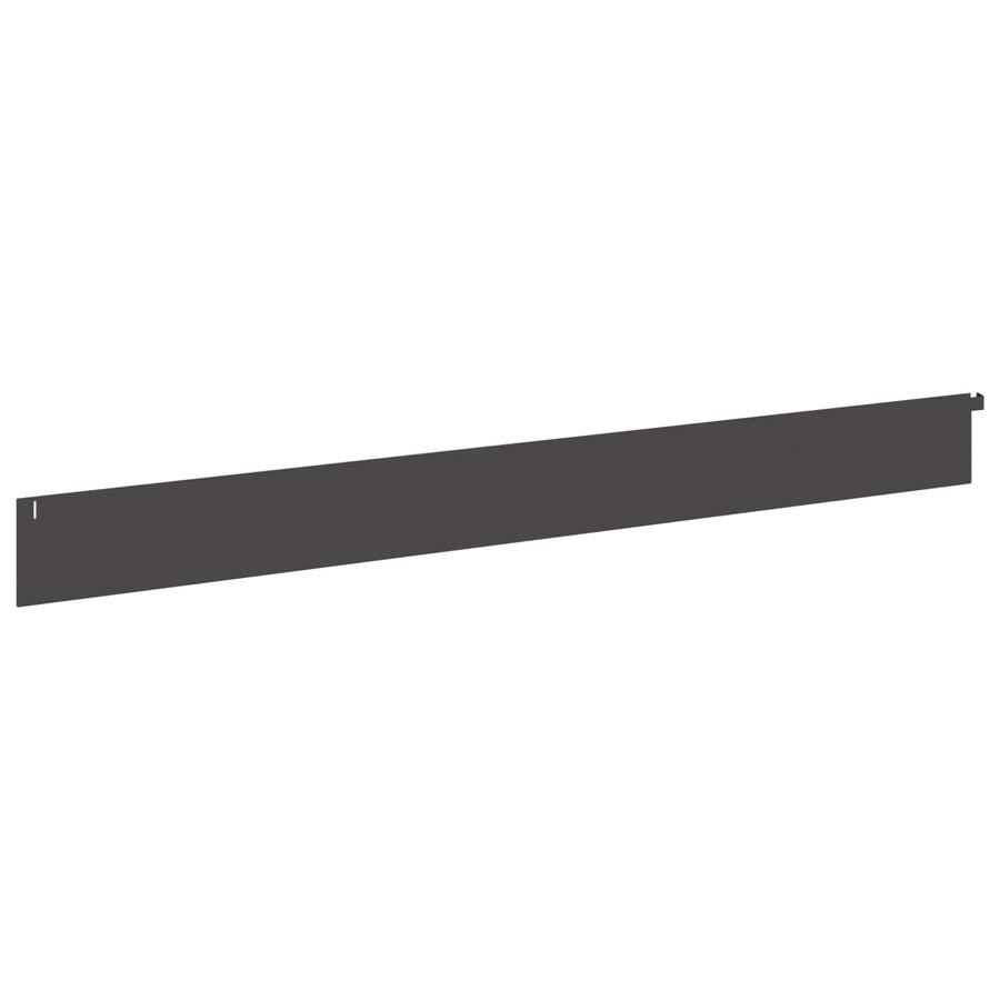 Gazonrand 30 st 102 x 10 x 4 cm Staal Zwart