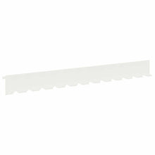 Gazonrand 10 pcs 102 x 10 x 4 cm Staal Wit