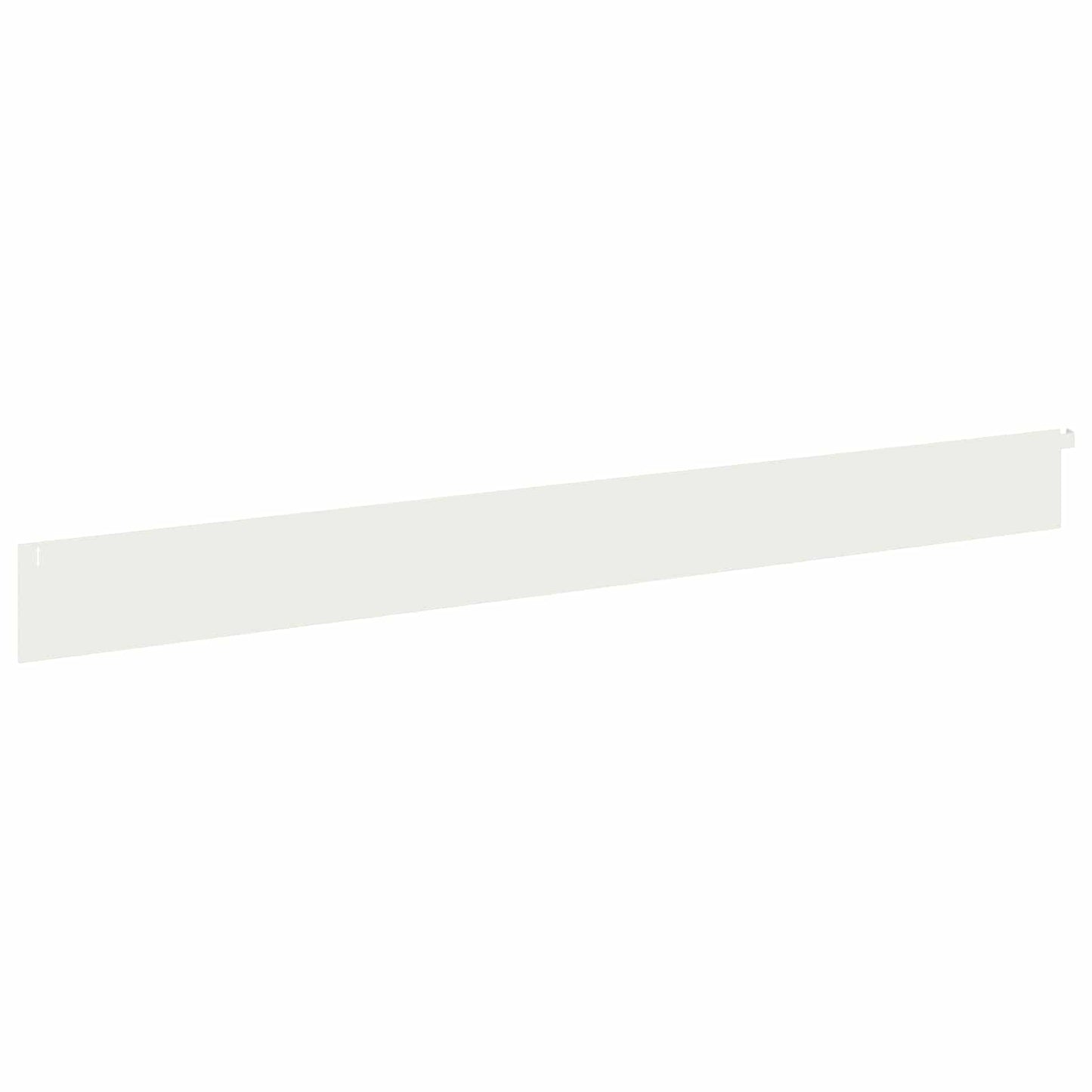 Gazonrand 10 pcs 102 x 10 x 4 cm Staal Wit