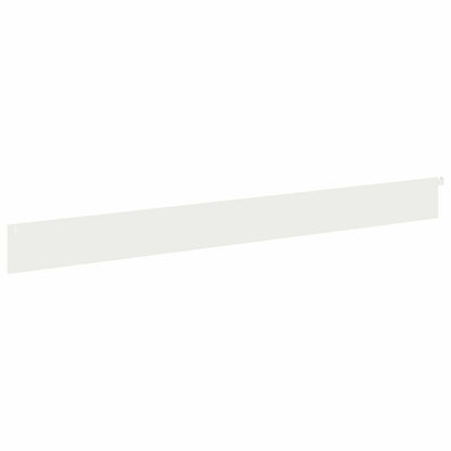 Gazonrand 20 pcs 102 x 10 x 4 cm Staal Wit