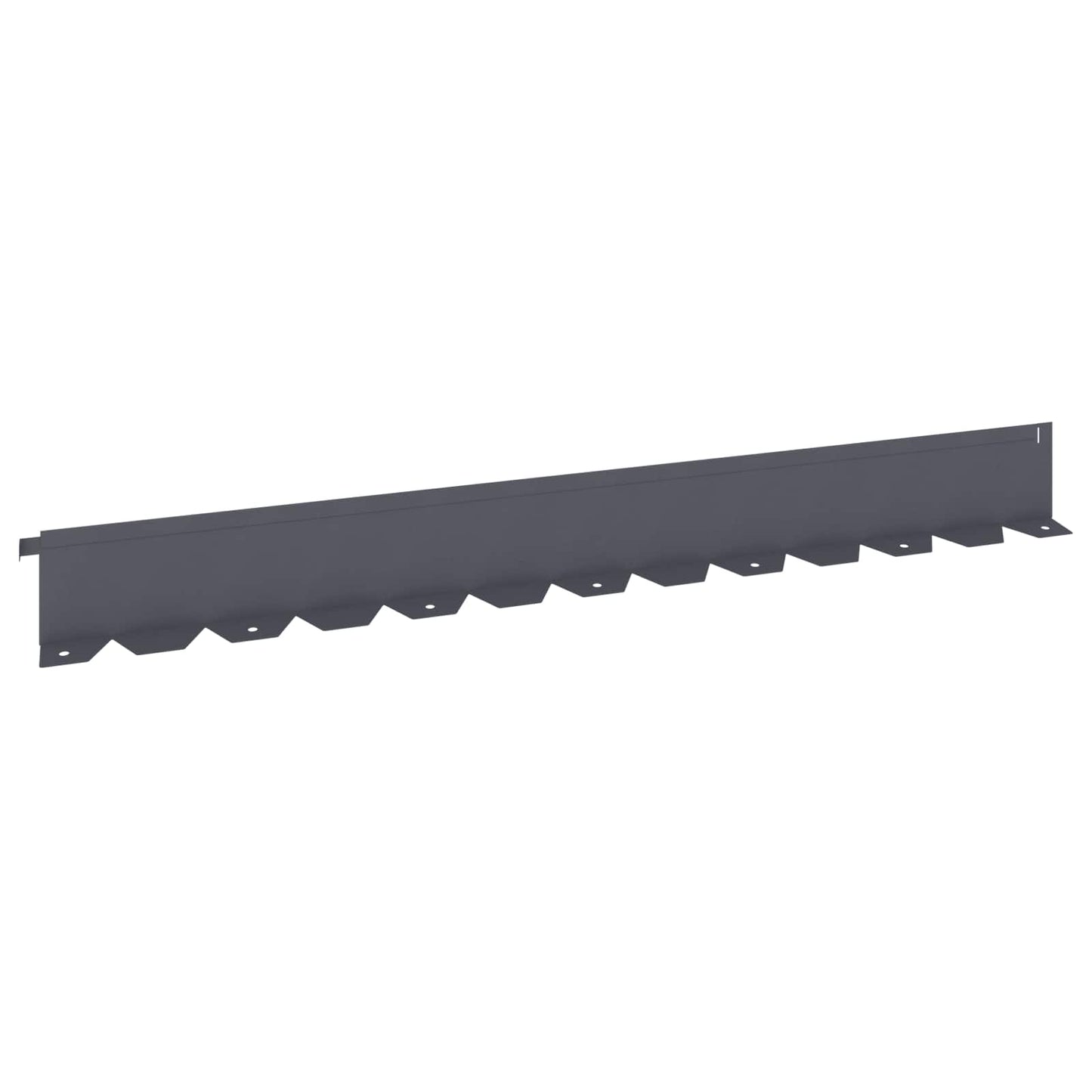 Gazonrand 10 st 102 x 10 x 4 cm Staal Antracietkleurig