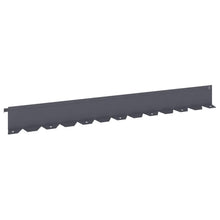 Gazonrand 10 st 102 x 10 x 4 cm Staal Antracietkleurig