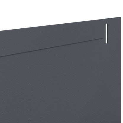 Gazonrand 20 st 102 x 10 x 4 cm Staal Antracietkleurig