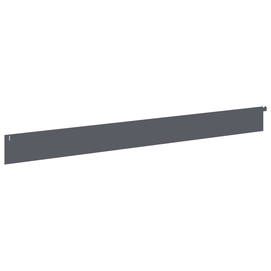 Gazonrand 20 st 102 x 10 x 4 cm Staal Antracietkleurig