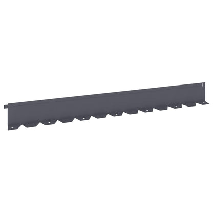 Gazonrand 30 st 102 x 10 x 4 cm Staal Antracietkleurig