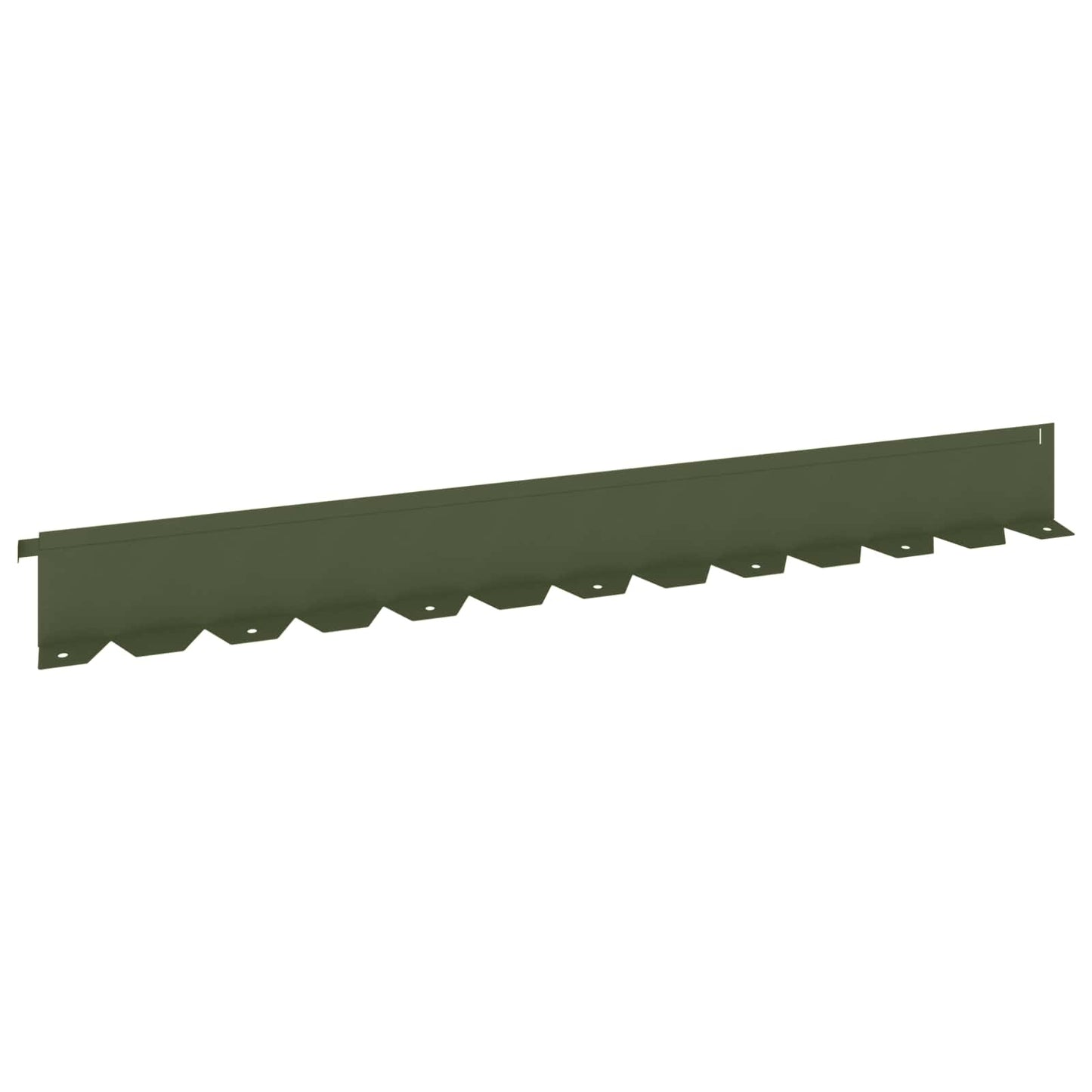 Gazonrand 30 st 102 x 10 x 4 cm Staal Olijfgroen