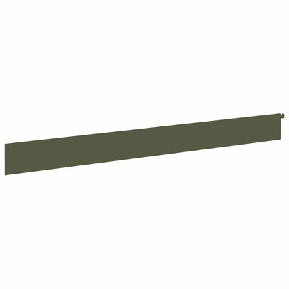 Gazonrand 30 st 102 x 10 x 4 cm Staal Olijfgroen