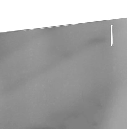 Gazonrand 10 pcs 102 x 10 x 4 cm Staal Zilverkleurig