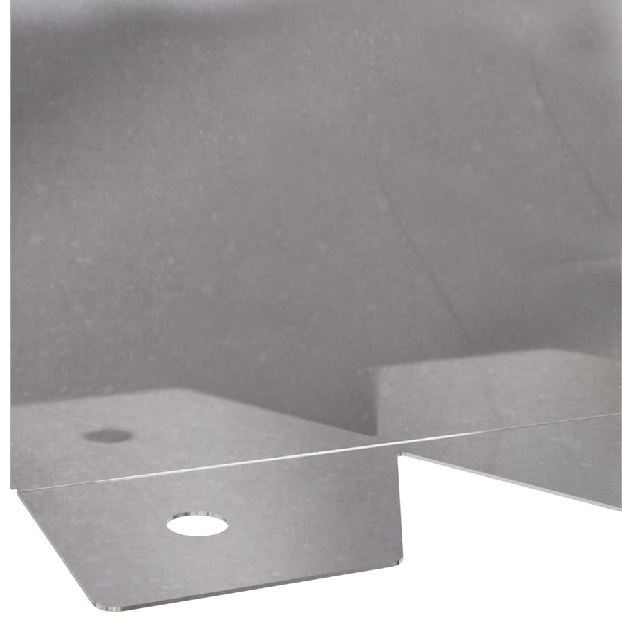 Gazonrand 10 pcs 102 x 10 x 4 cm Staal Zilverkleurig
