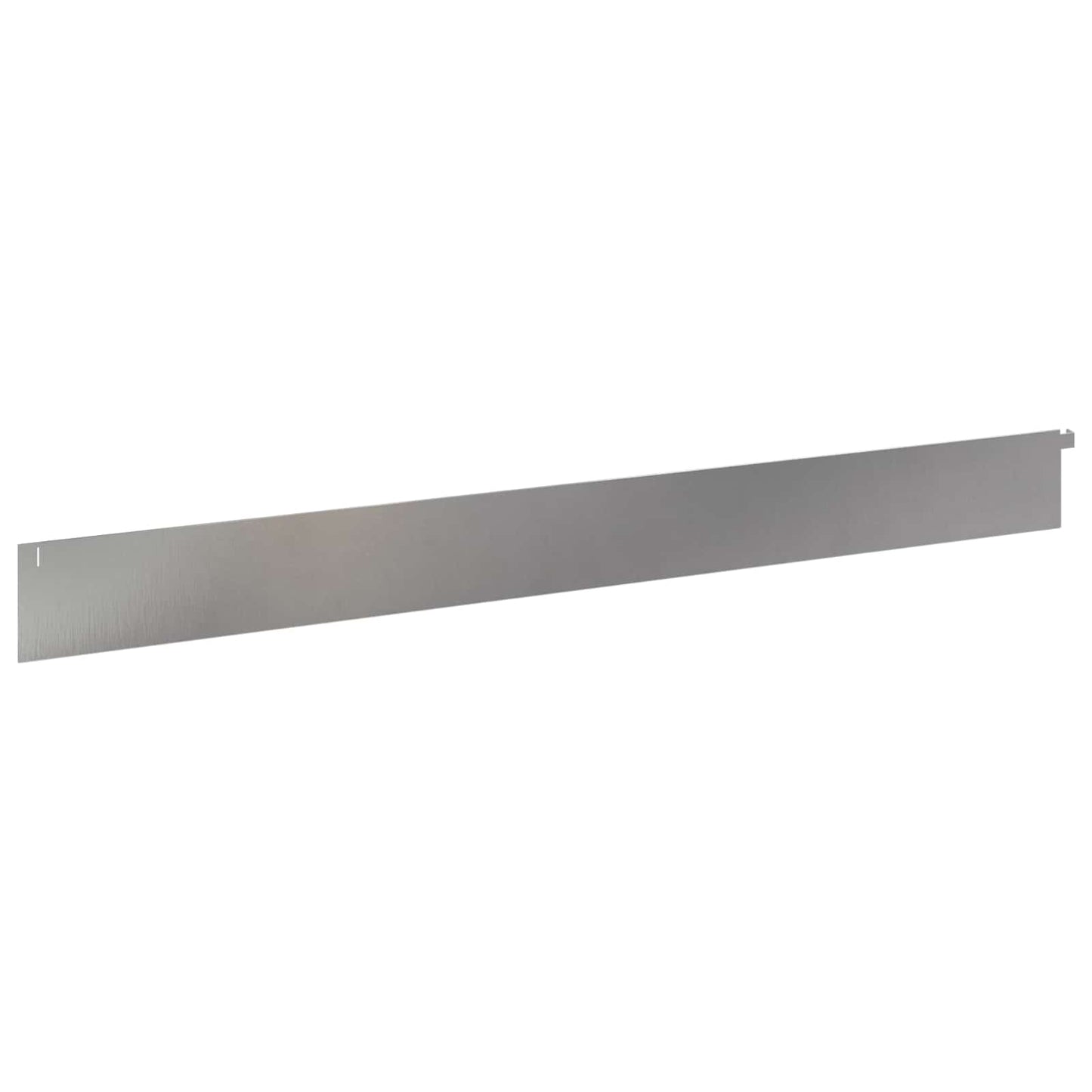 Gazonrand 10 pcs 102 x 10 x 4 cm Staal Zilverkleurig